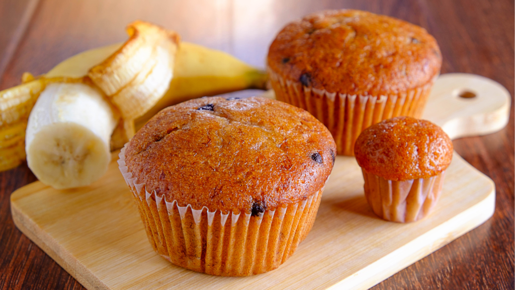 Sourdough Banana Muffins: